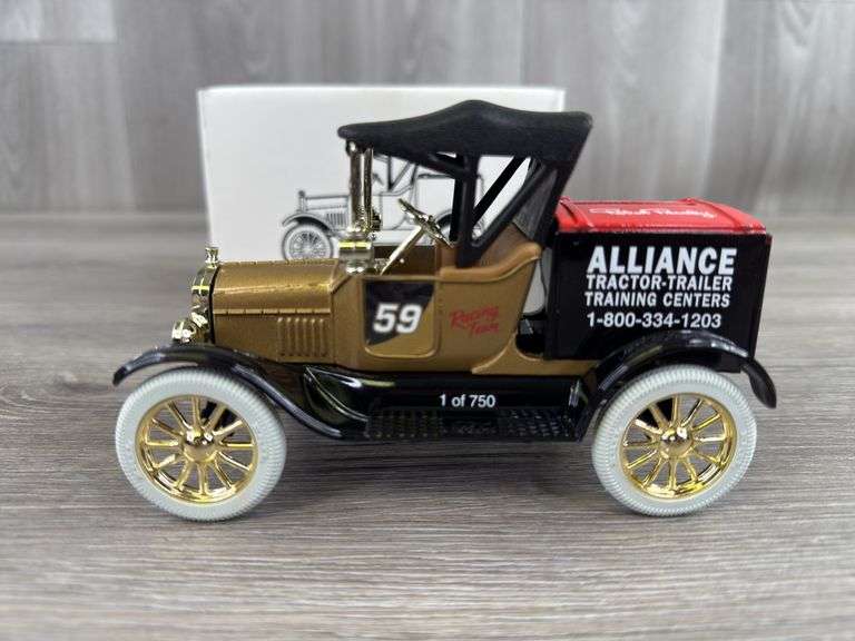 Robert Pressley #59 Alliance Racing Team 1918 Ford Runabout Bank, 1/25, 1 Of 750, Ertl