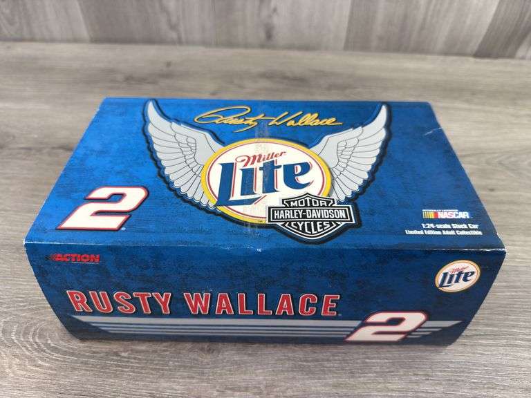Rusty Wallace #2 Miller Lite/Harley Davidson 1999 Taurus Stock Car, 1/24, Limited Edition, Action