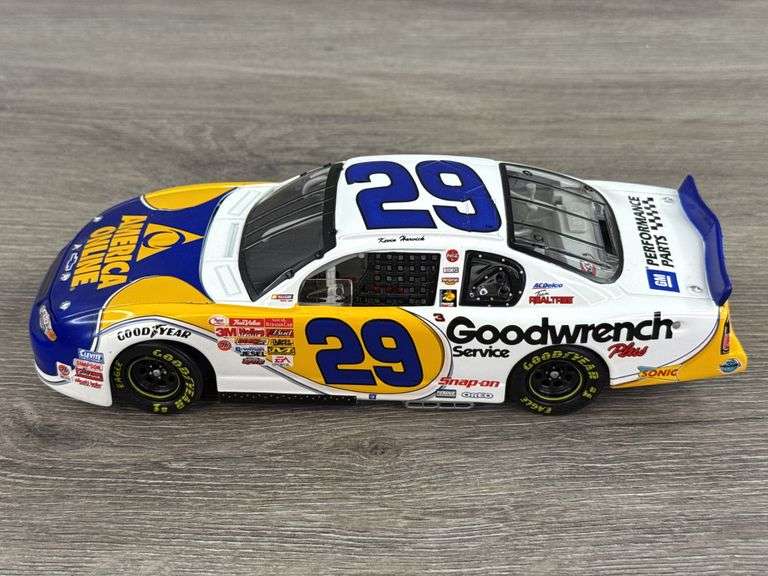 Kevin Harvick #29 GM Goodwrench Service Plus/AOL 2001 Monte Carlo Clear Window Bank, 1/24, Limited Edition, #337/2504, Action