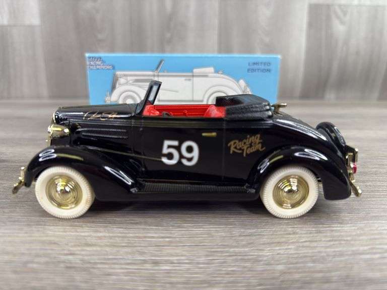 Dennis Setzer #59 Alliance Racing Team 1937 Chevy Cabriolet Bank, 1/25, Limited Edition, #49/1250, SpecCast, Liberty Classics