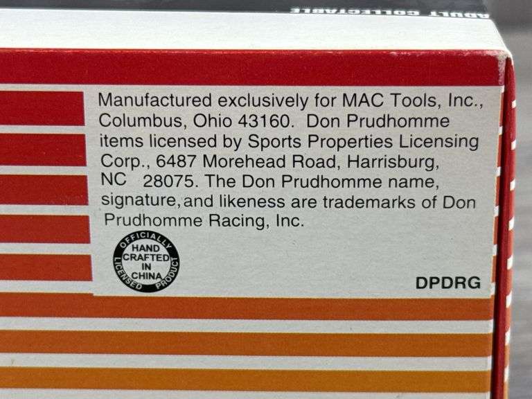 Don Prudhomme MAC Tools Snakes Final Strike Top Fuel Dragster, 1/24