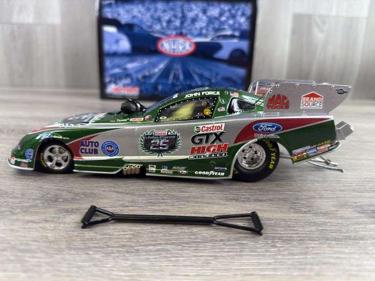 John Force Castrol GTX 25th Anniversary 2010 Mustang Funny Car, 1/24, Limited Edition, 1 Of 2593, Action