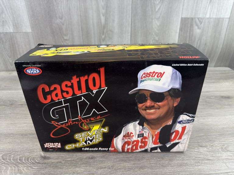John Force Castrol GTX 7 Time Champion 1998 Mustang Funny Car, 1/24, Limited Edition, Racing Collectables Action Platinum Series