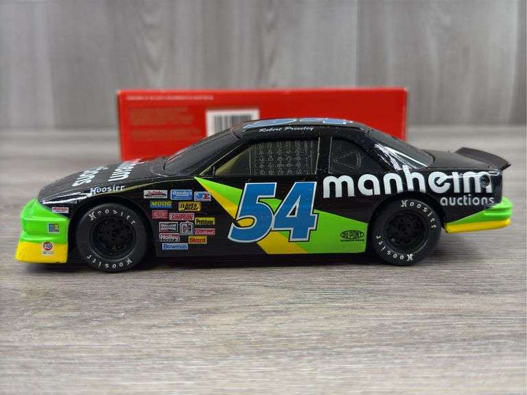 Robert Pressley #54 Manheim Auctions Lumina Stock Car Bank, 1/24, 1994 Limited Edition, 1 Of 2000, Racing Champions