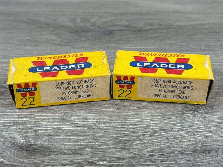 Winchester Leader .22 Short Rim Fire Cartridges, 29 Gr., Approximately 100 Rounds