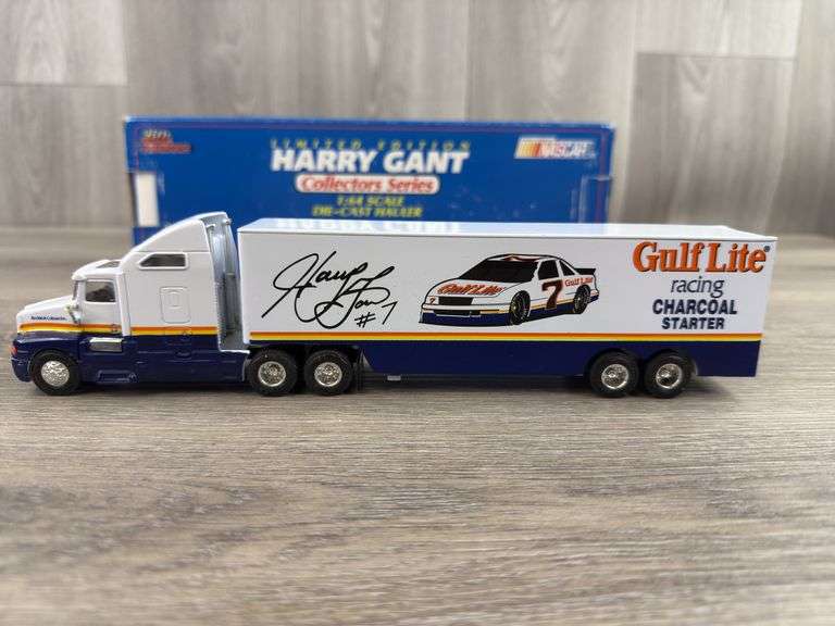 Harry Gant #7 Gulf Lite Kenworth Racing Team Transporter, 1/64, Limited ...