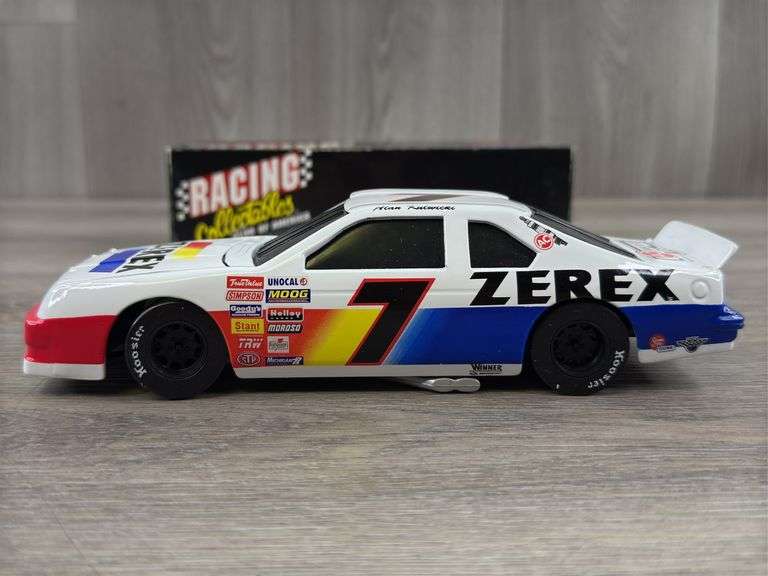 Alan Kulwicki #7 Zerex Ford Thunderbird Stock Car Bank, 1/24, 1995 Limited Edition, 1 Of 2508, Action Racing Collectables Club Of America