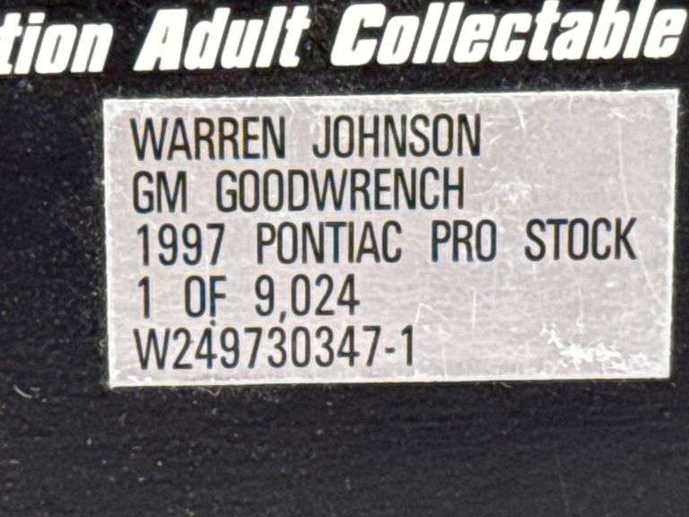 Warren Johnson GM Goodwrench 1997 Pontiac Pro Stock, 1/24, Limited Edition, 1 Of 9024, Action