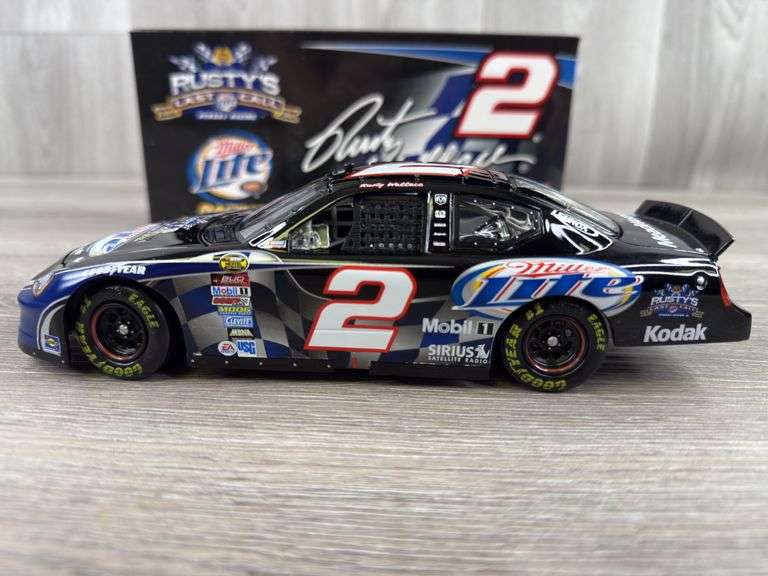 Rusty Wallace #2 Miller Lite/Daytona Shootout 2005 Charger Stock Car, 1/24, Limited Edition, 1 Of 4980, Rusty’s Last Call, Action