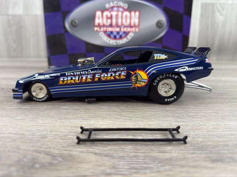 John Force Brute Force 1977 Monza Funny Car, 1/24, Limited Edition, Racing Collectables Action Platinum Series