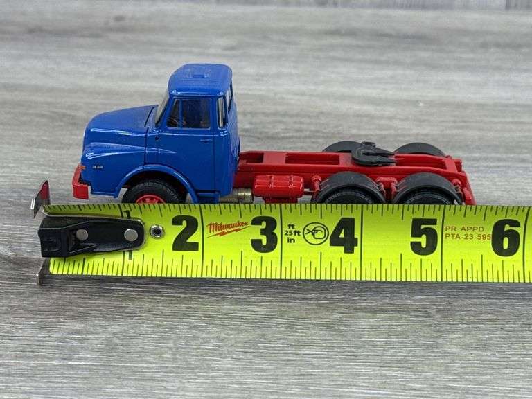 Saviem 26-240 Semi Truck, 5 3/4” Long, Missing Mirrors