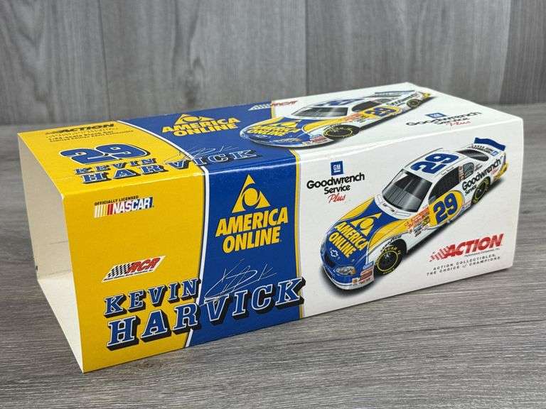 Kevin Harvick #29 GM Goodwrench Service Plus/AOL 2001 Monte Carlo Clear Window Bank, 1/24, Limited Edition, #337/2504, Action