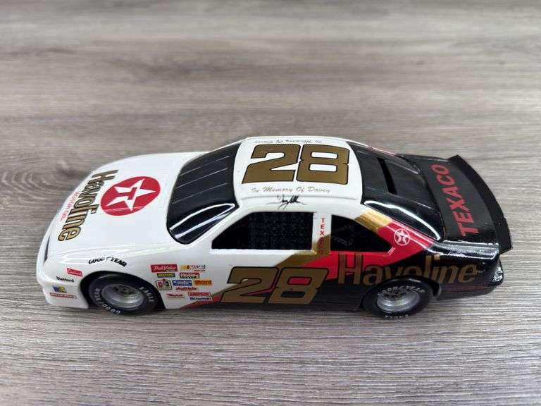 Davey Allison #28 Havoline In Memory Of Davey Stock Car Bank, 1/24, Limited Edition, Racing Champions