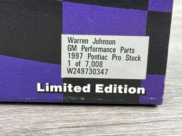 Warren Johnson GM Performance Parts 1997 Pontiac Pro Stock, 1/24, Limited Edition, 1 Of 7008, Racing Collectables Action Platinum Series