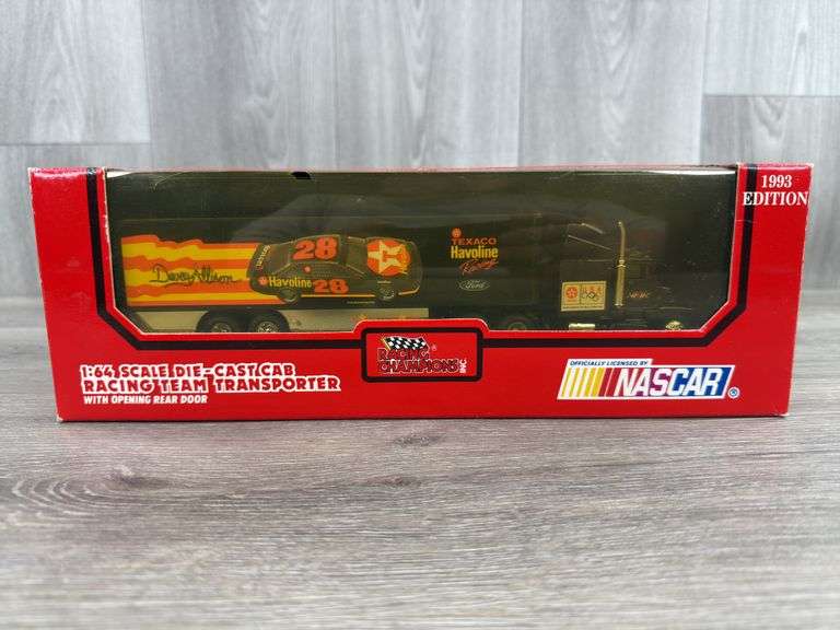 Davey Allison #28 Havoline Racing Team Transporter, 1/64, 1993 Edition, Racing Champions