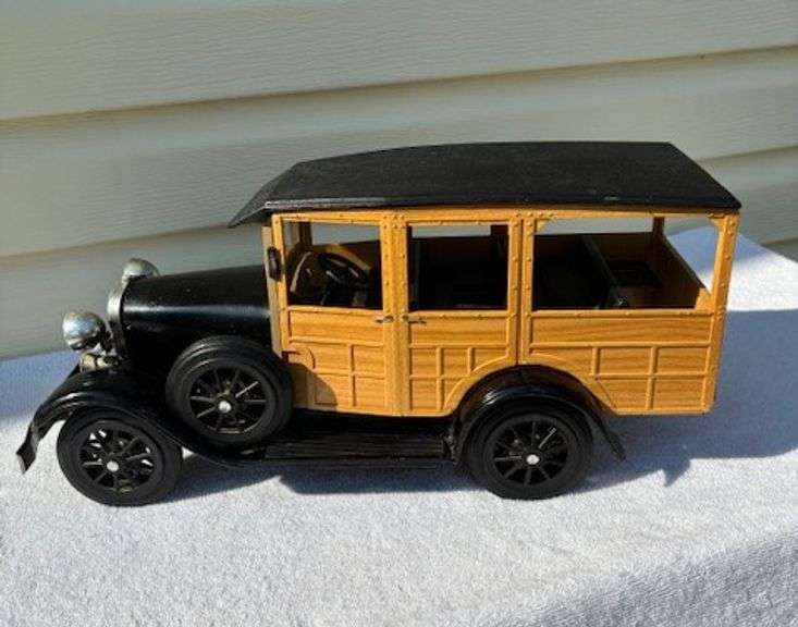 Large old 31 Ford Woody --plastic and tin