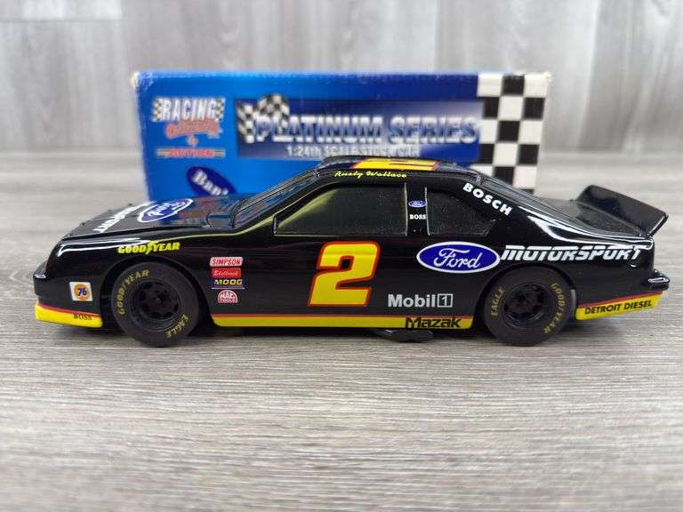 Rusty Wallace #2 Ford Motorsport 1994 Thunderbird Stock Car Bank, 1/24, 1 Of 3504, Action Racing Collectables Platinum Series