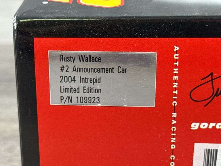 Rusty Wallace #2 Announcement Car 2004 Intrepid Stock Car, 1/24, Limited Edition, Rusty’s Last Call, Action
