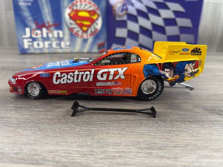 John Force #1 Castrol GTX/Superman 1999 Mustang Funny Car, 1/24, Limited Edition, Action