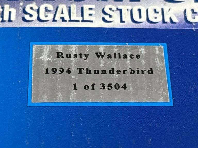 Rusty Wallace #2 Ford Motorsport 1994 Thunderbird Stock Car Bank, 1/24, 1 Of 3504, Action Racing Collectables Platinum Series