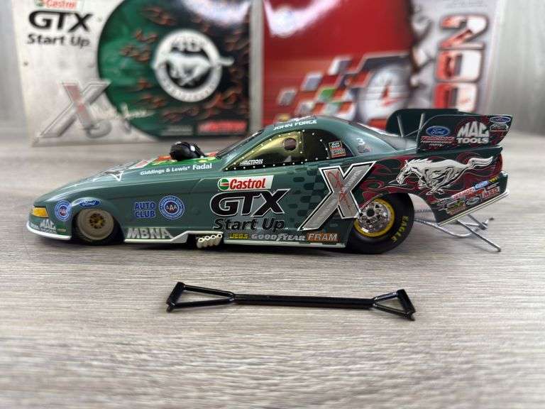 John Force Castrol GTX Start Up/Ford Mustang 40th Anniversary 2004 Mustang Funny Car, 1/24, Limited Edition, 1 Of 3048, Action