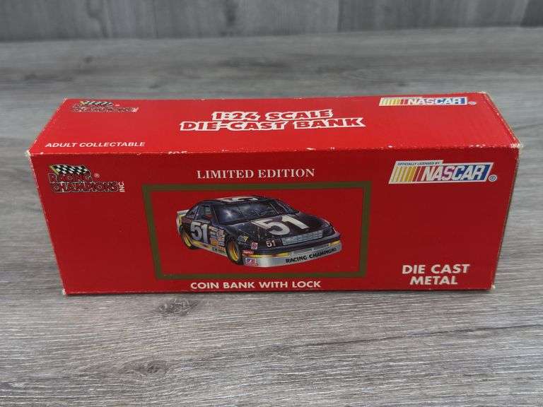 Davey Allison #28 Havoline In Memory Of Davey Thunderbird Stock Car Bank, 1/24, Limited Edition, Racing Champions