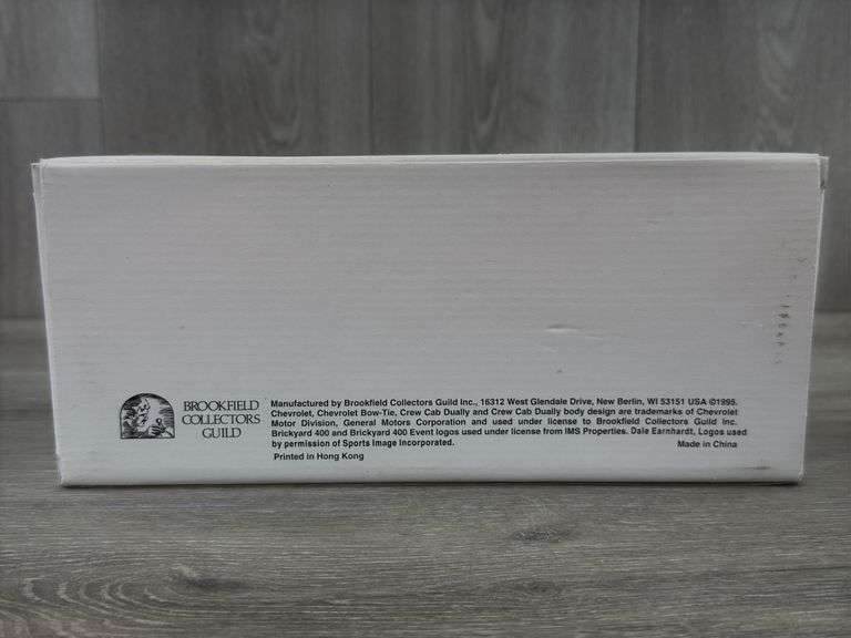 Dale Earnhardt Sr. #3 Goodwrench 1995 Official Brickyard 400 Chevrolet Suburban Truck Bank, 1/25, Limited Edition 5000, Certificate Of Authenticity, Brookfield Collectors Guild