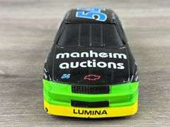 Robert Pressley #54 Manheim Auctions Lumina Stock Car Bank, 1/24, 1994 Limited Edition, Certified #412/500, 1994 My Winston Cup Debut Car, Daytona 500, Racing Champions