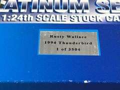 Rusty Wallace #2 Ford Motorsport 1994 Thunderbird Stock Car Bank, 1/24, 1 Of 3504, Action Racing Collectables Platinum Series