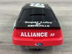 Dennis Setzer #59 Alliance Thunderbird Stock Car Bank, 1/24, 1995 Limited Edition, 1 Of 3000, Racing Champions
