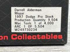 Darrell Alderman Mopar 1997 Dodge Pro Stock, 1/24, Limited Edition, 1 Of 9504, Action