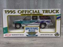 Dale Earnhardt #3 Goodwrench 1995 Official Brickyard 400 Chevrolet Suburban Truck Bank, 1/25, 1 Of 5000, Certificate Of Authenticity, Brookfield Collectors Guild