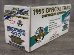 Dale Earnhardt #3 Goodwrench 1995 Official Brickyard 400 Chevrolet Suburban Truck Bank, 1/25, 1 Of 5000, Certificate Of Authenticity, Brookfield Collectors Guild