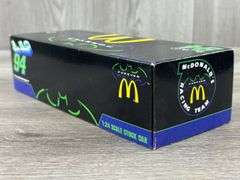 Bill Elliott #94 McDonald’s/Batman Forever Thunderbat Ford Stock Car, 1/24, 1995 Limited Edition, Action