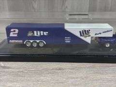 Rusty Wallace #2 Miller Lite Ford Dually W/Show Trailer, 1/64, Limited Edition, 1 Of 3,000, Action