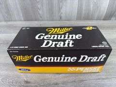 Rusty Wallace #2 Miller Genuine Draft Ford Thunderbird Stock Car Bank, 1/24, 1995 Limited Edition, Action