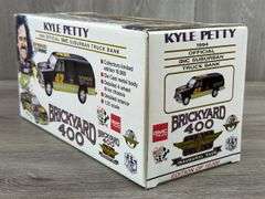 Kyle Petty #42 Mello Yello 1994 Brickyard 400 Inaugural Race Official GMC Suburban Truck Bank, 1/25, 1 Of 10,000, Limited Edition Distributor Version, Brookfield Collectors Guild