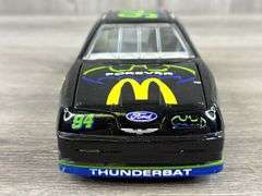 Bill Elliott #94 McDonald’s/Batman Forever Thunderbat Ford Stock Car, 1/24, 1995 Limited Edition, Action