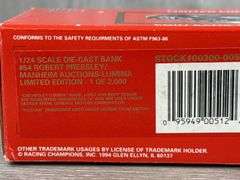 Robert Pressley #54 Manheim Auctions Lumina Stock Car Bank, 1/24, 1994 Limited Edition, 1 Of 2000, Racing Champions