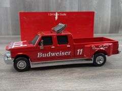 Bill Elliott #11 Budweiser Ford Dually Truck Bank, 1/24, Action Racing Collectables
