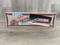 Esmark/Petty Enterprises #43 STP International Navistar Racing Team Transporter, 1/64, Limited Edition, Past & Present, White Rose Collectibles, Ertl, Original Shipping Box