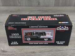Dale Earnhardt Sr. Goodwrench 1955 Chevrolet Convertible Bank, 1/25, Limited Edition, S/N 5515, 6 Time Champion, Racing Champions