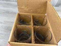 Caterpillar/Pepsi 16-G Grader Set Of 4 Drinking Glasses, Koozies, Mugs