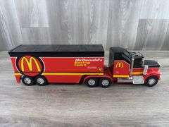McDonald’s Racing Team Kenworth Tractor Trailer, 22 1/2” Long, Series I, 1 Of 288, Buddy L, Needs Batteries-Clean Compartment
