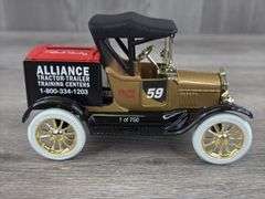 Robert Pressley #59 Alliance Racing Team 1918 Ford Runabout Bank, 1/25, 1 Of 750, Ertl