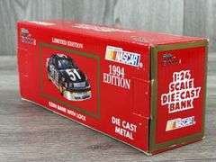 Dennis Setzer #59 Alliance Lumina Stock Car Bank, 1/24, 1994 Limited Edition, 1 Of 3000, Racing Champions