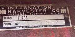 1965 Farmall 706 Diesel