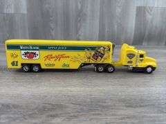 Johnny ‘Juice’ Smith #41 WhiteHouse Apple Juice Kenworth T600A Racing Team Transporter, 1/64, Limited Edition, 1994 Super Stars, White Rose Collectibles, Ertl, Original Shipping Box
