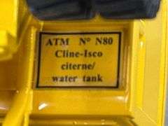 Cline-Isco Palace Gold Mine IC-245R Water Tank Truck, 1/50, Caterpillar D8 Hyster, Multiple Broken Pieces