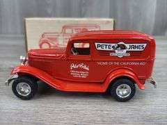 Pete & Jake’s Hot Rod Parts 1932 Ford Delivery Van Bank, 1/25, Model Series Issue #3, Ertl, Eastwood Automobilia